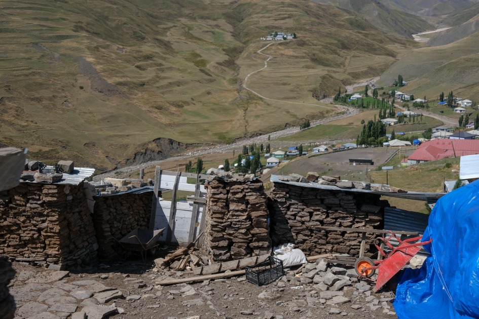Paisajes y arquitectura de Xınalıq, Azerbaiyán