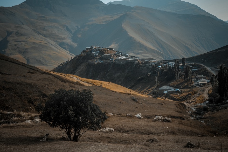 Paisajes y arquitectura de Xınalıq, Azerbaiyán
