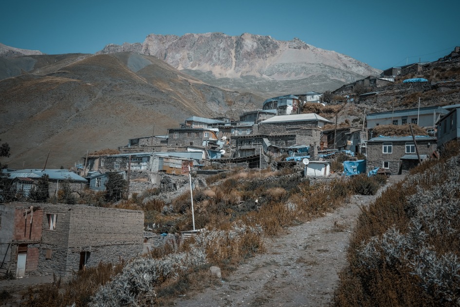 Paisajes y arquitectura de Xınalıq, Azerbaiyán