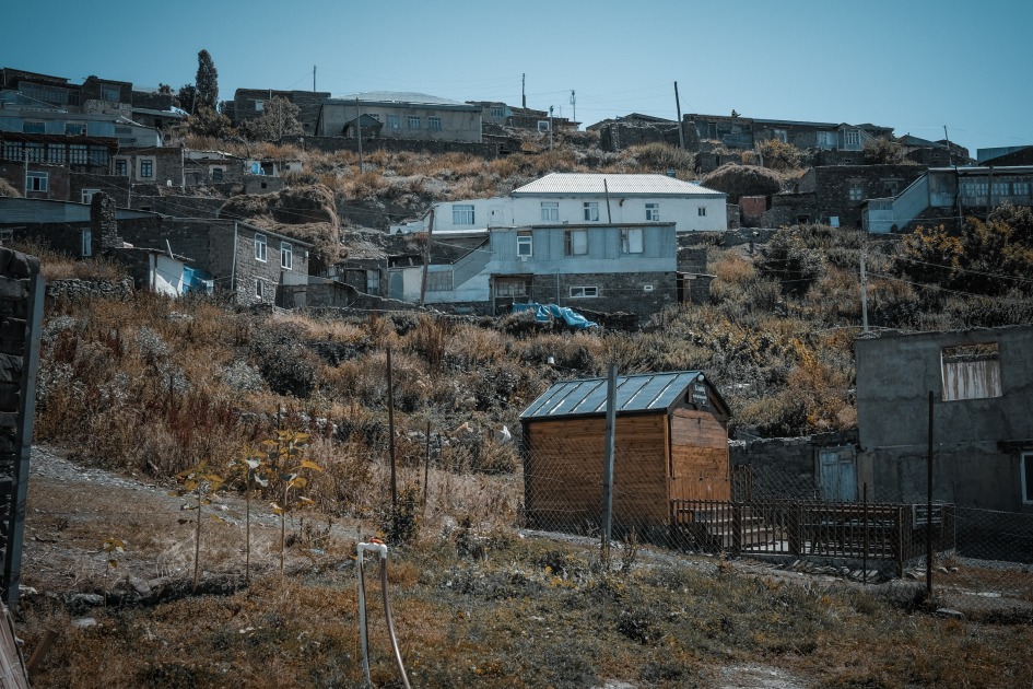 Paisajes y arquitectura de Xınalıq, Azerbaiyán