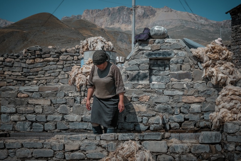 Paisajes y arquitectura de Xınalıq, Azerbaiyán