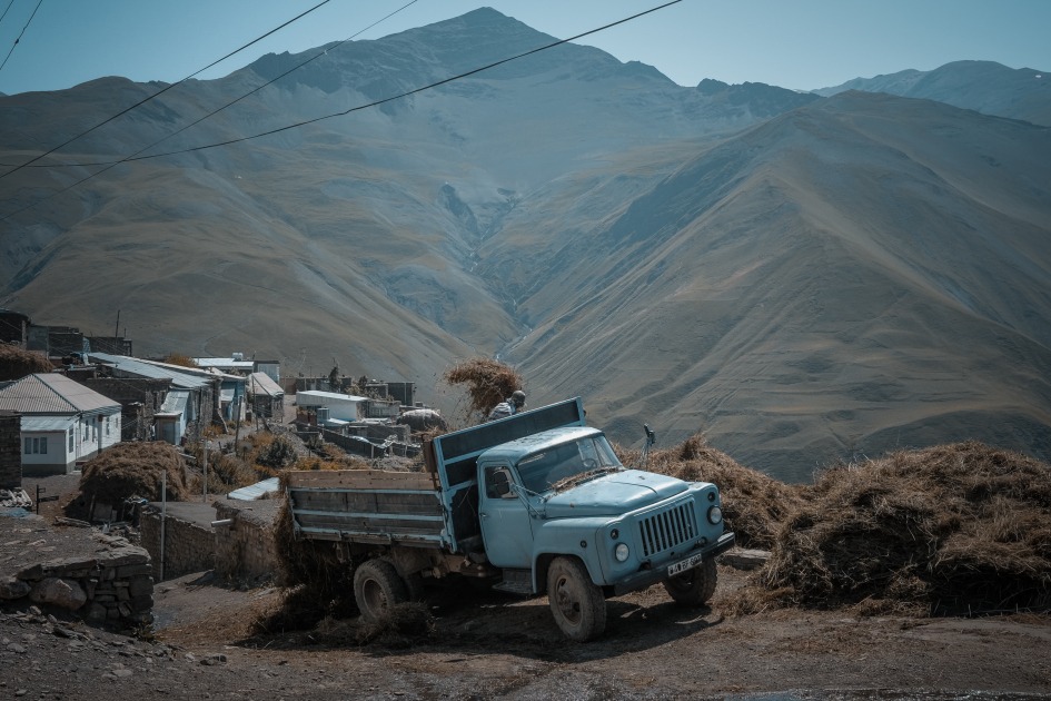 Paisajes y arquitectura de Xınalıq, Azerbaiyán